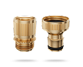 2 Solid Brass Quick Connects¾” solid brass fitt...